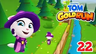 Talking Tom Gold Run Gameplay Walkthrough Part 22 (Android/iOS) Witch Angela - Full Screen