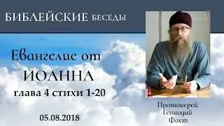 15.Евангелие от Иоанна глава 4 стихи 1-20. Протоиерей Геннадий Фаст 05.08.2018