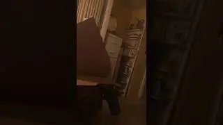 Retard jumps and hits dick on sharp box edge