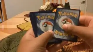 Unpacking Pokémon Cards