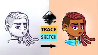 TRACE SKETCH an Inkscape Tutorial    #inkscape #inkscapetutorial  #drawing  #tracing