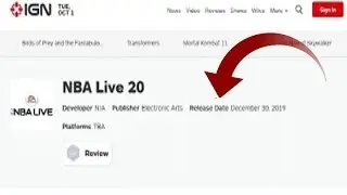 NBA LIVE 20 NEWS ITS REALLY COMING OUT