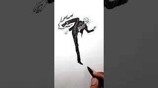 stickman to sanji #drawing #quickdrawing #anime #shorts