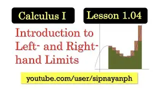 CALC1.04 | Introduction to the Right Hand and Left Hand Limits
