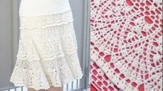Юбка крючком 