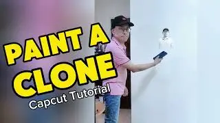 How to Clone of Yourself with Your Phone on the Wall:  Capcut Video Edit Tutorial