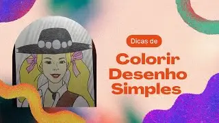 Desenho Sendo Colorido (DESENVOLVENDO FORMAS DE COLORIR UM DESENHO) HOW TO COLOR A DRAWING, DESCUBRA