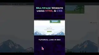 Learn HTML CSS by creating projects like this #htmlcss  #shorts #webdesign
