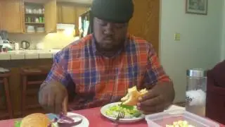 ASMR | 🍴Mukbang: Chibata 🍗Chicken Sandwich, Ceasar 🍅Salad & Kettle corn
