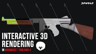 Marmoset Toolbag 4 Interactive 3D Rendering Tutorial | Export Interactive Render for ArtStation