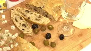 Olive Bread for Picnic - Healthy, Easy, Quick, No-Kneading, iPhone 7