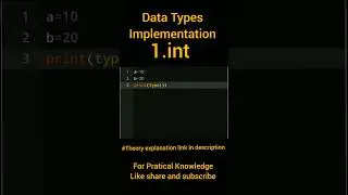 int Data Type in Python.Fundamental datatypes 