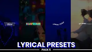 Instagram Trending Lyrical Preset Pack 05 | Including 15+ New Text Animations | Alight Motion