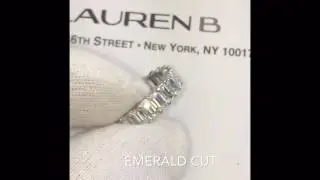 5 carat Emerald Cut Diamond Eternity Band