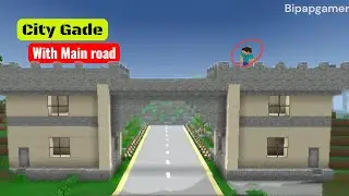 Mini block craft house | city Gade and main road