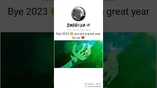 Bye 2023 for being the very good year for anime fans🥺#shorts