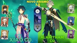NEW ABYSS 3.4 - C0 Xiao Double Geo and C0 Alhaitham - Genshin Impact - Floor 12 9 Stars