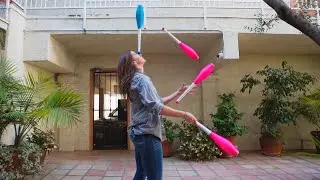 juggling while BALANCING A CLUB practice + FINAL GIVEAWAY!