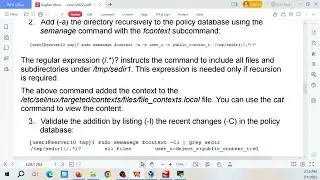 Linux Redhat lab: SELinux add and Apply File Context