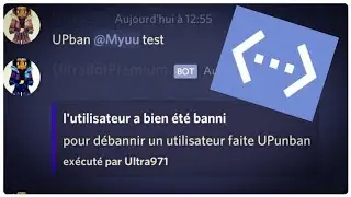 COMMENT FAIRE UNE COMMANDE BAN ET UNBAN ! |Bot Designer For Discord|