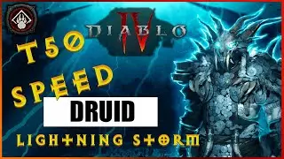 Diablo 4 -  Lightning Storm Druid - T50 Destruction