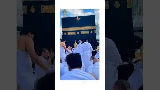 Beautiful View of Kaaba during Azan #umrah #kaaba #kabah #kaba #khanakaba #haramain #makkah #mecca