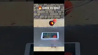 iPad vs Lava #satisfying  Experiment Lava #science