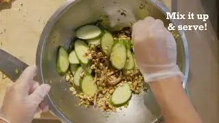 Cucumber with Peanut Lime Dressing | School Nutrition Recipe Series