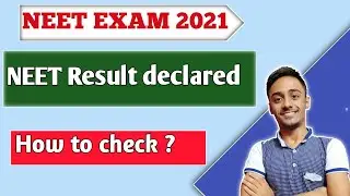 NEET 2021 Result declared🔥 || Where to check ?