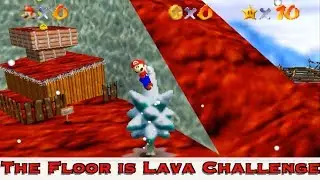 The Floor Is Lava Challenge #4! - Super Mario 64