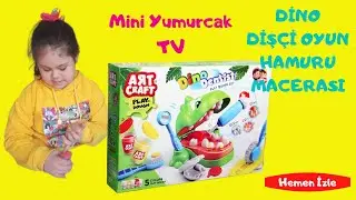 Ayşe Naz Dino Dişçi Hamur Seti İle Oynuyor | Oyuncak Açma