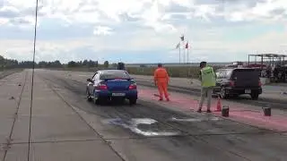 Заезд двух Субару на 402 метра в Барнауле август 2020