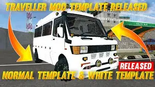 ⭕️Old Force Traveller Mod Normal Template And White Template Released Download Now||#liverybussid||