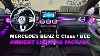 SUPER BRIGHT 64 Colors Ambient Lighting Packages for Mercedes Benz C Class GLC from 4x4shop Canada