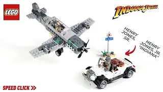 INDIANA JONES. Iconic Fighter Plane Chase. LEGO #77012 / Speed Build Review