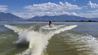 Wakeboarding in Utah Lake