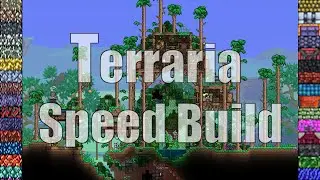 Terraria speed build - Unique Treehouse