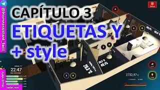 Home Assistant UI 3D ETIQUETAS PAREDES - La mejor Interfaz UI layout para Home Assistant