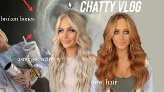 chatty vlog - yearly bad luck, grwm, new hair