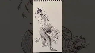 StickMan kid Goku vs king picoloo 😳 #shorts #drawings #anime