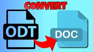 how to convert odt to doc