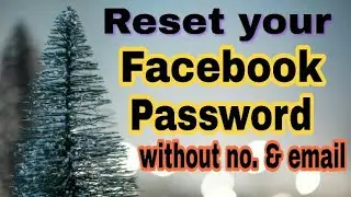 Reset Facebook Password without Email and Mobile No.