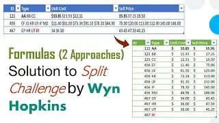 Formulas (2 Approaches) Solution to Dynamic Split Challenge by Wyn Hopkins