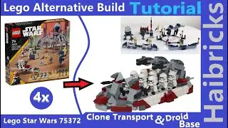 Tutorial: Lego Star Wars 75372 Clone Trooper & Battle Droid Battle Pack 2024 Lego Alternate Build!