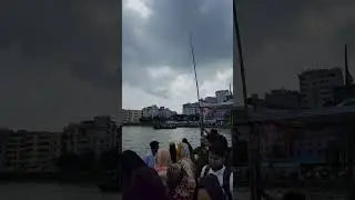 Shitalakkhya river boat Ferry ride in Narayanganj