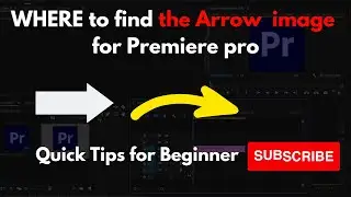 Premiere Prp beginner tips -Where to find arrow and how to import
