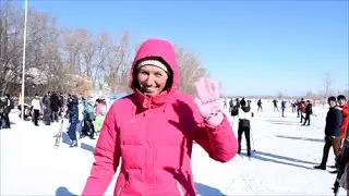 Лыжные соревнования среди школ. Костанай. 2016г