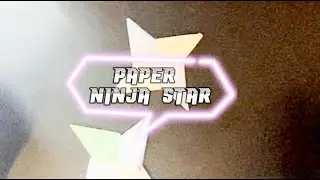 How To Make an Origami Paper Ninja Star (Shuriken)
