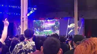 Crowd Reaction to the ending of DBFZ Grand Finals EVO 2019 SonicFox vs GO1