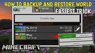 How to Make Minecraft Worlds Backup | Application/External